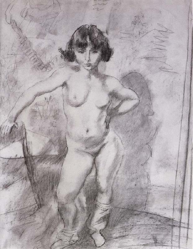 Jules Pascin Naked maiden Keludina Germany oil painting art